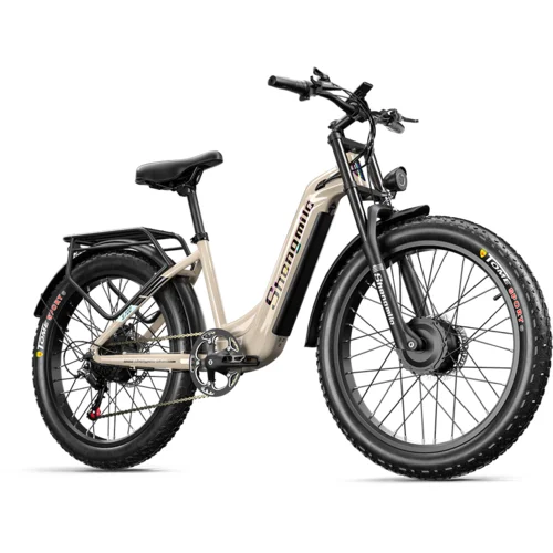 Shengmilo S700 2000W 26" Fat Bike - Električno Kolo s Prehodnim Okvirom in 17.5Ah Samsung Baterijo - Idealno za Mestne in Gorske Vožnje, (21621378)