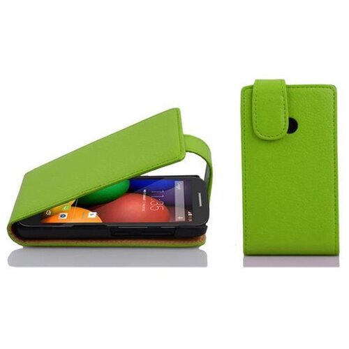 Cadorabo Ohi&scaron;je, združljivo z Motorola MOTO E v jabolčno zelena - Za&scaron;čitni ovitek v obliki flipa iz teksturiranega umetnega usnja, (20562177) Cene