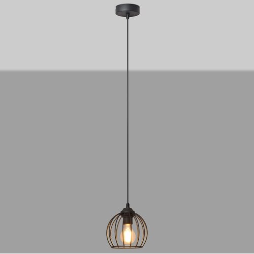  Luster na sajli MERCURE 1xE27/15W/230V &amp;Oslash; 16 cm crne boje Slike