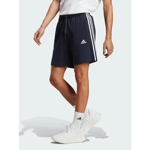 Adidas Športne kratke hlače Essentials 3-Stripes IC9379 Mornarsko modra Regular Fit