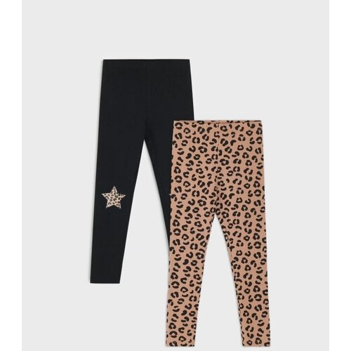 Sinsay Pamučne tajice s leopard uzorkom 2 pack Cijene
