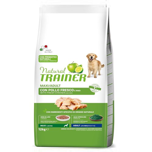 Natural trainer maxi adult pollo fresco 12kg Cene