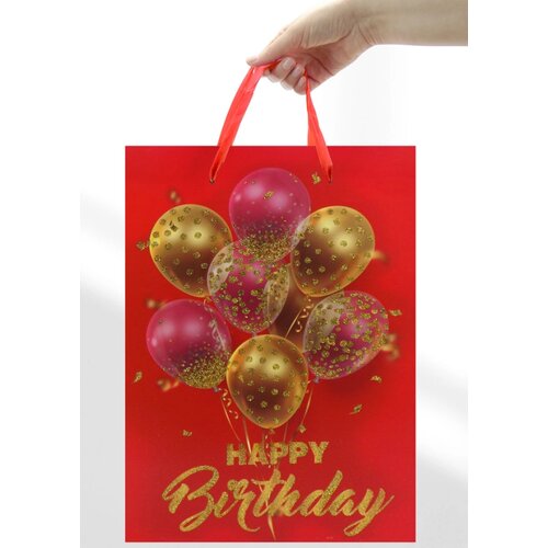  KESA UKRASNA XL 30x41.5x12 OP1735 HAPPY BIRTHDAY BALONI WY Cene
