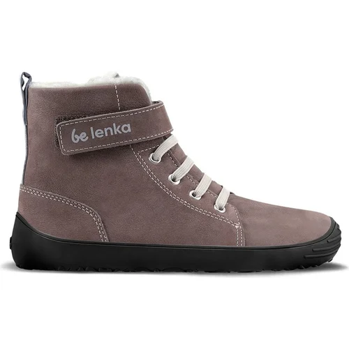 Be Lenka čevelj gležnjar Winter Kids barefoot U chocolate 26