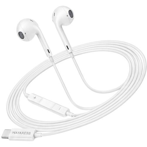Oem Mayaxess, Žične USB-C slu&scaron;alke za Samsung Galaxy S20 Fe z vgrajenim mikrofonom, Bela, (5000299388) Cene