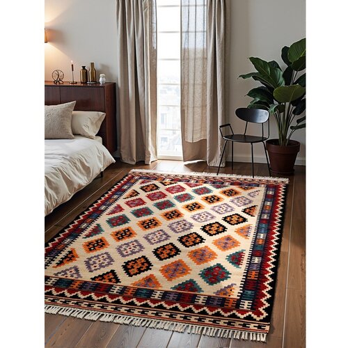 Hanse Home Rdeča obojestranska ročno tkana volnena preproga 120x170 cm Kamal Kian &amp;ndash; Nouristan Slike