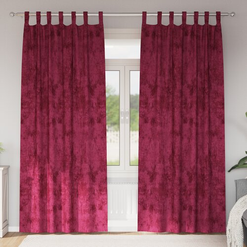 VidaXL zavjese od bar&amp;scaron;una 2 kom s petljama bordo 225x140 cm Slike