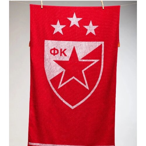 Stefan tekstil Plažni pe&amp;scaron;kir crvena zvezda 70x160 ( 4000156-1 ) Slike