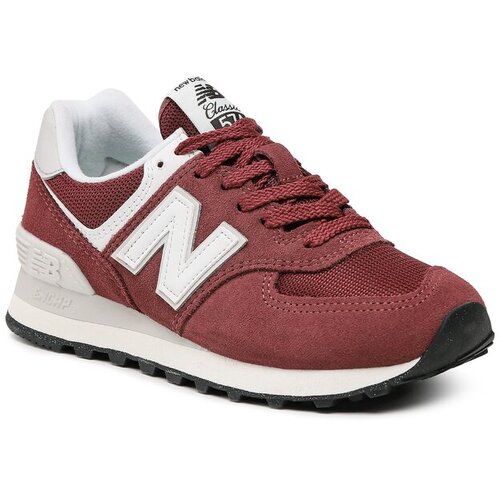New Balance Niske tenisice svijetlosiva / burgund / bijela Slike