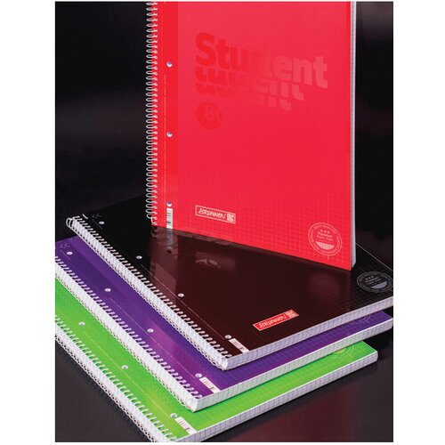  KOLEGIJ A4 KARO 80L PERFORACIJA PLUS 4RUPE COLOR CODE BRUNNEN 10-67928 190 CRNI Slike