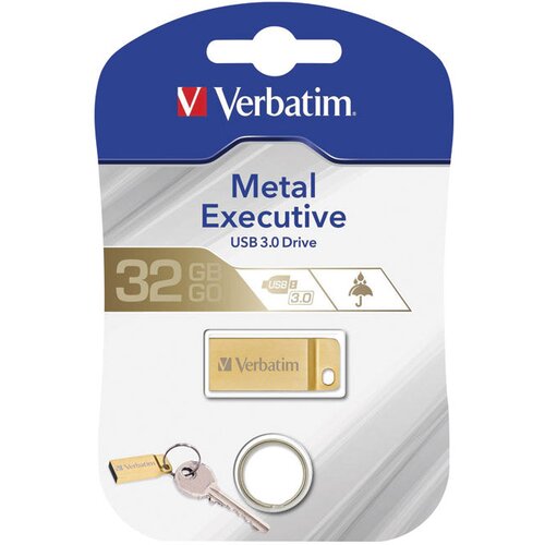  MEMORIJA USB 32GB 3.0 METAL EXECUTIVE VERBATIM 99105 ZLATNI BLISTER Cene