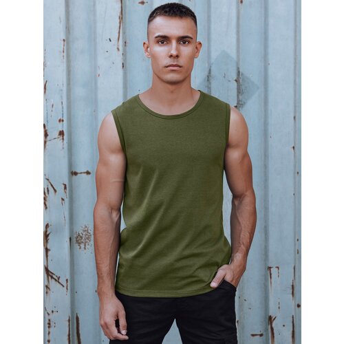 DStreet Tank top męski bez nadruku zielony Cijene