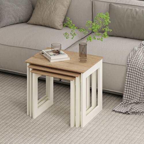 Hanah home set od 3 umetnutih stočića Marlo 20485, 58,50,42 cm, Derin Sepet Cene