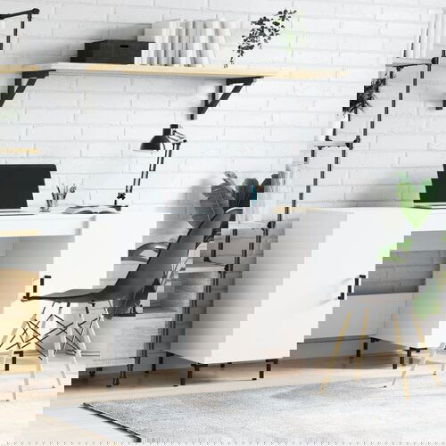 VidaXL Radni stol bijeli 140 x 50 x 75 cm od konstruiranog drva Slike