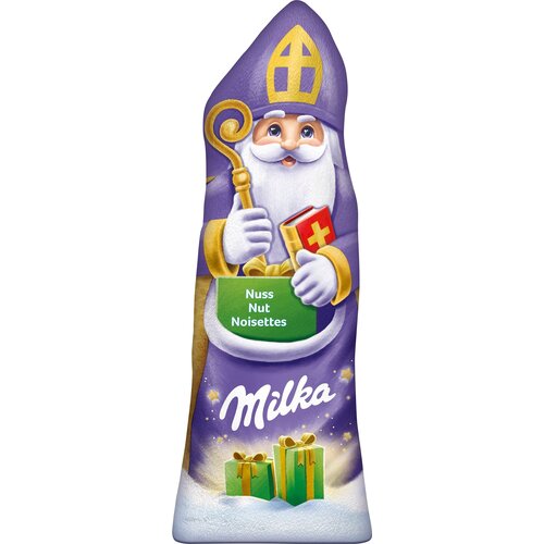 Milka Miklavž - alpska mlečna čokolada z le&amp;scaron;niki - 180 g Slike