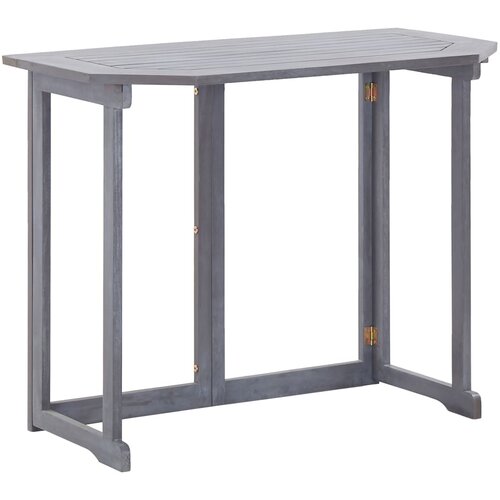 VidaXL Zložljiva balkonska mizica 90x50x74 cm trden akacijev les Slike