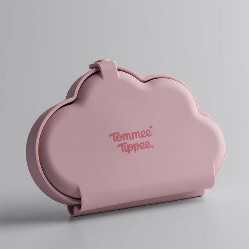 Tommee Tippee EasiStick&amp;trade; Silicone Foldable Plate &amp;scaron;katla za malico 4m+ Pink 1 kos Slike