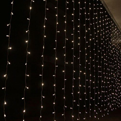 novogodišnja LED zavesa 2x1m hladno bela Slike