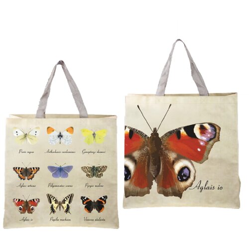 Esschert Design nakupovalna vrečka z motivom metuljev esschert (14,5 x 39,5 x 40 cm) Cene
