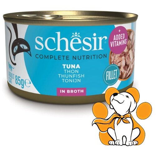 Schesir Cat Tuna in Broth 85g, Vlažna Hrana Za Mačke Na Bazi Tune U Brodetu Cene