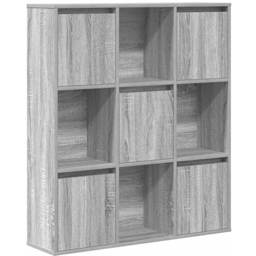 Maison Chic Knjižna omara - Knjižni regal siva sonoma 89x24x101,5 cm inženirski les, (21726059) Cene