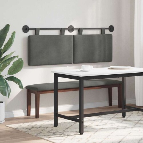  Držeće uzglavlje Tamno siva 150 x 55 x 5 cm Kordura tekstil - Tamno siva 140 cm bez LED Slike