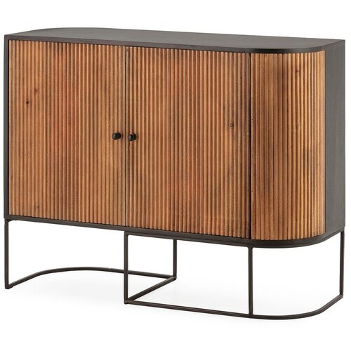 MOME Komoda od masivnog manga u prirodnoj boji 110x90x40 cm Curve &amp;ndash; Slike