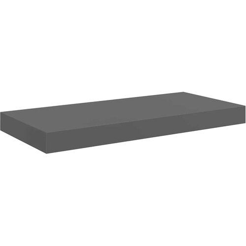  Plutajuća zidna polica visoki sjaj siva 50 x 23 x 3,8 cm MDF Slike