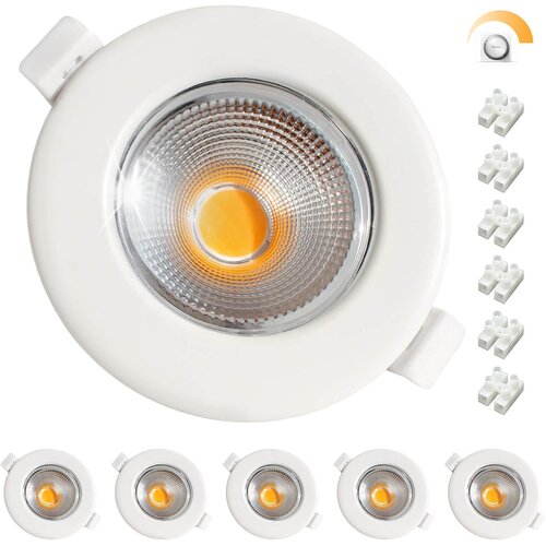 WONDLUMI set 6 led vgradnih zatemnljivih reflektorjev - 9,5 cm odprta embalaža Cene