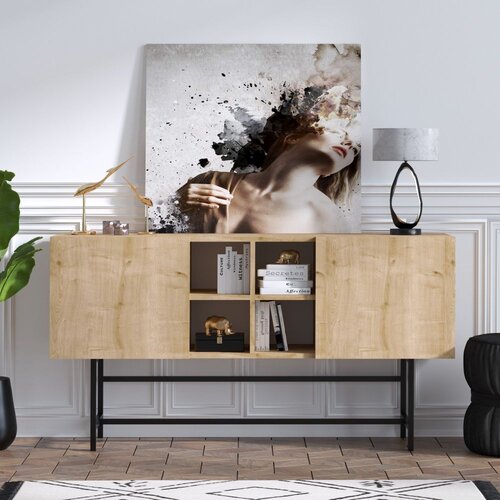 Woody Fashion Komoda Flory Sapphire Oak Cene