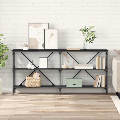  Konzolna stolica Crni hrast 160 x 30 x 75 cm Konstruirano drvo Cene