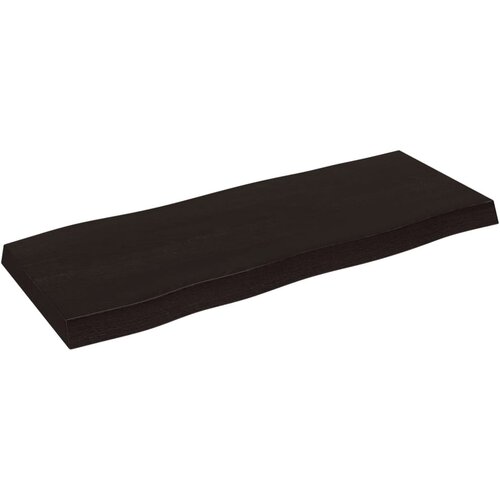 Stolna ploča tamnosmeđa 100x40x(2-6) cm obrađena hrastovina Slike