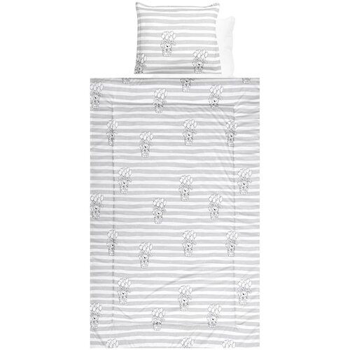 Lorelli set za spavanje 4 dijela dvostrani, Grey Striped Slike