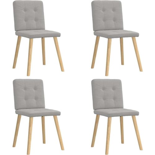  Jedilni stoli 4 kosi Cloud Grey Fabric, (21822141) Slike