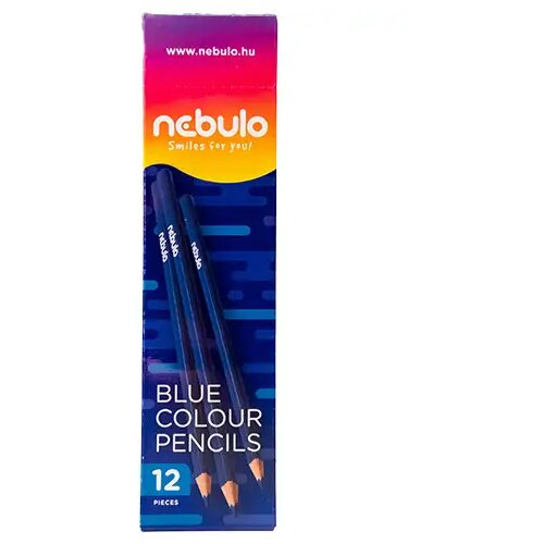 NEBULO Nebulo: Modri trikotni barvni svinčnik 1 kos Slike
