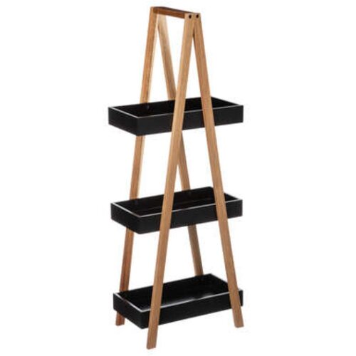 5five Five stalak 3 police natureo 30x18x82cm mdf crni Cijene