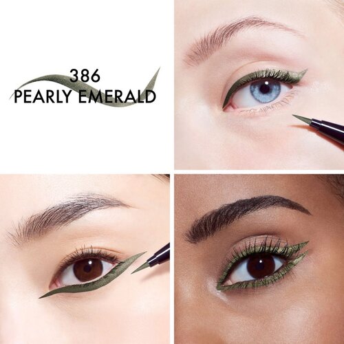 Dior show Liquid Liner tekoče črtalo v peresu vodoodporno odtenek 386 Pearly Emerald 0.55 ml Slike