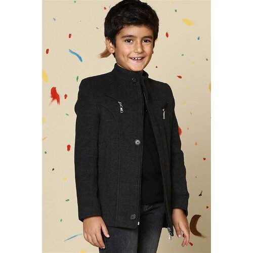 Dewberry K3001 BOYS' COAT-ANTHRACITE Slike