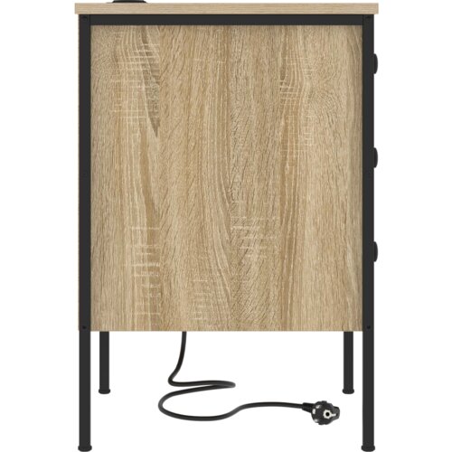 VidaXL Noćni ormar sonoma hrast 42 x 41 x 61 cm Konstruirano drvo Slike