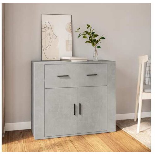  Komoda siva boja betona 80 x 33 x 70 cm od konstruiranog drva Cene