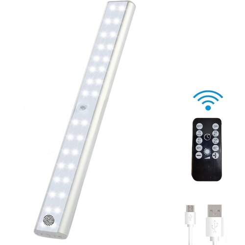 Venisymlis Led Lučka Za Omarico, 1 Pcb Polnilna Brezžična Lučka Led Za Omaro S Senzorjem Gibanja, Komplet Led Osvetlitve, (22068174) Cene