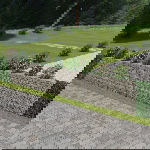  Gabionski zid od pocinčanog čelika 630 x 30 x 100 cm Slike