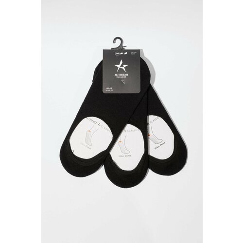 ALTINYILDIZ CLASSICS Men's Black 3-packs Flat Ballerina Socks Slike