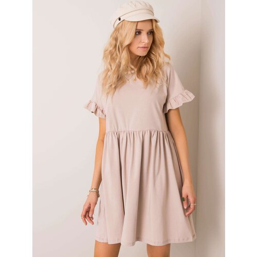 RUE PARIS Dress-RV-SK-5576.04-beige Cene
