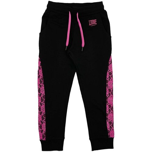 Leone 1947 Spodnji deli trenirke Girl Sweatpants Pink Girl Črna Cene