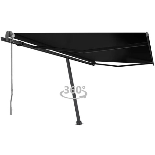 vidaXL prostostoječa avtomatska tenda 400x300 cm antracitna Cene