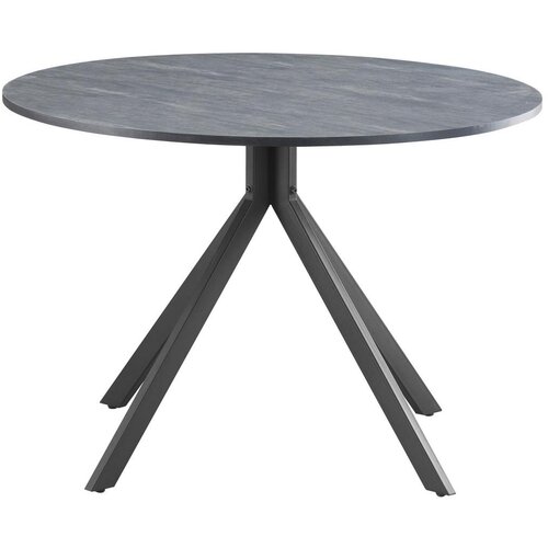 MID.YOU Jedilna Miza Lennox, Siva, &amp;Oslash; 110cm Slike