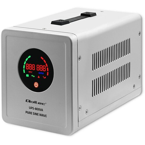 Qoltec 50720 Uninterruptible power supply Pure Sine Wave UPS | 800VA | 560W | Grey Cijene