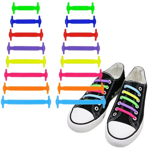 INF elastične vezalke brez zavezovanja multicolor, (21245759) Cene