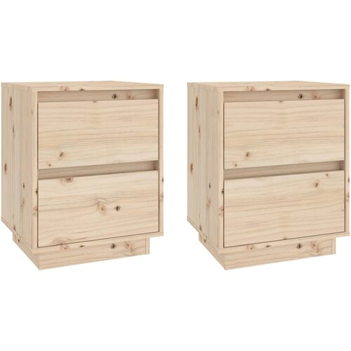 Maison Chic Dvo delni komplet Nočne omarice - Nočne mize 40x35x50 cm trdna borovina, (21686817) Cene